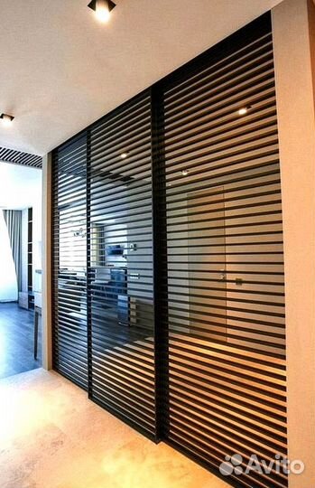 Раздвижная реечная дверь