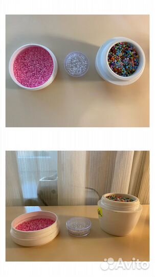 Набор бисера и бусин + книга по бисероплетению