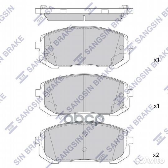 Колодки передние hyundai elantra (CN7) 2020