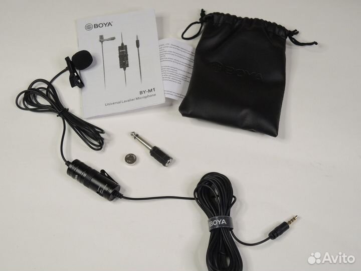 Петличный микрофон boya m-1