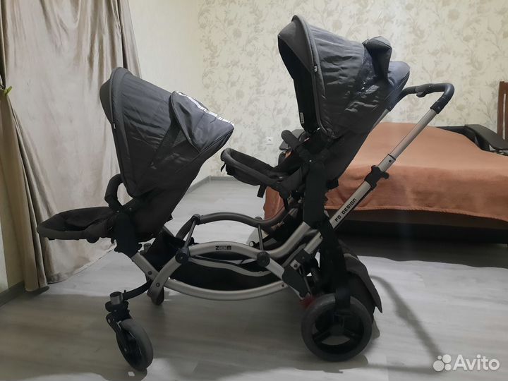 Коляска для двойни 2 в 1