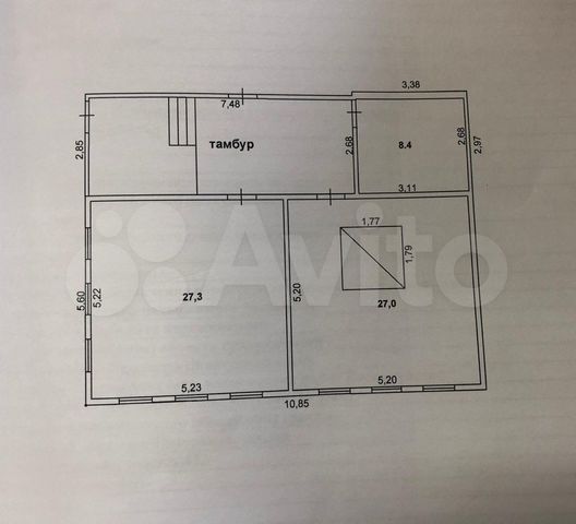 Дом 83 м² на участке 34 сот.