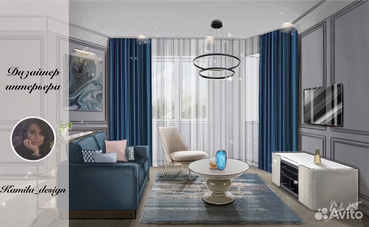 Скетч-визуализация интерьера