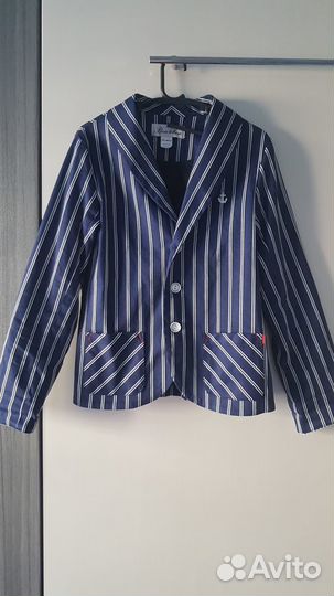 Модный пиджак для мальчика 128-134