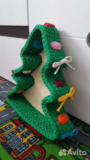 Трикотажная корзина Новогодняя Ёлочка