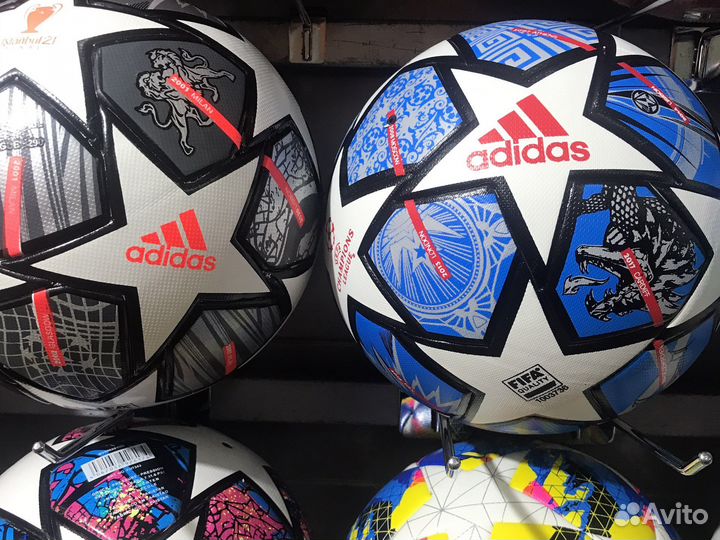 Футбольный мяч adidas, nike, puma, select