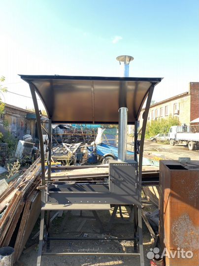 Мангал с крышей