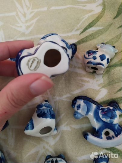 11 фигурок Гжель