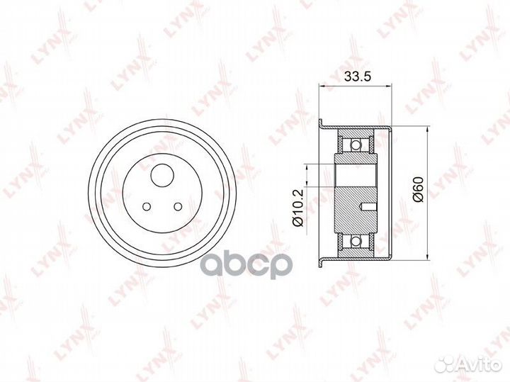 Ролик натяжной ремня грм PB-1036 lynxauto