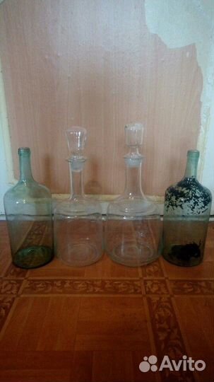 Бутыли, графины