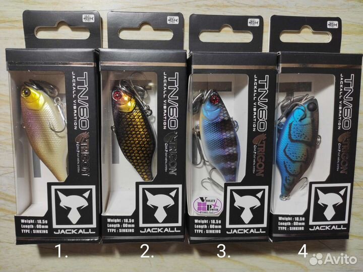 Воблеры jackall TN/60 Trigon
