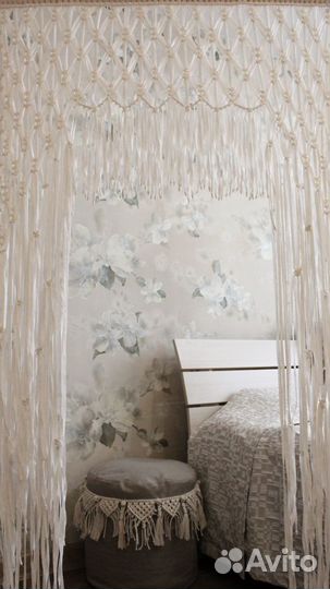 Макраме: штора