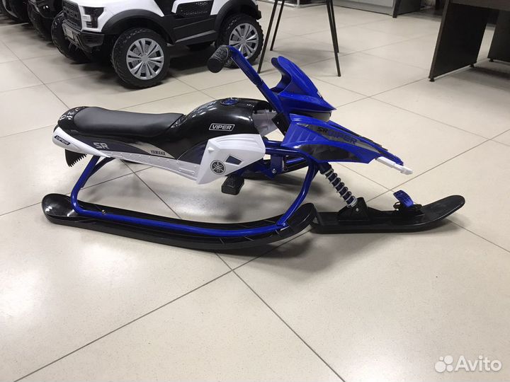 Детский Снегокат Yamaha Apex Snow Bike (синий)