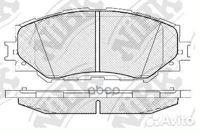 PN1524-nibk колодки дисковые п Toyota RAV4 2.4