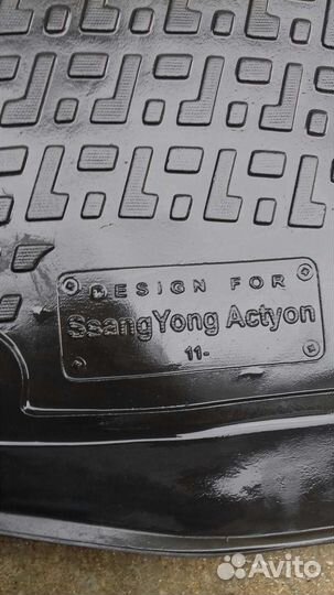 Коврики резиновые на ssangyong actyon