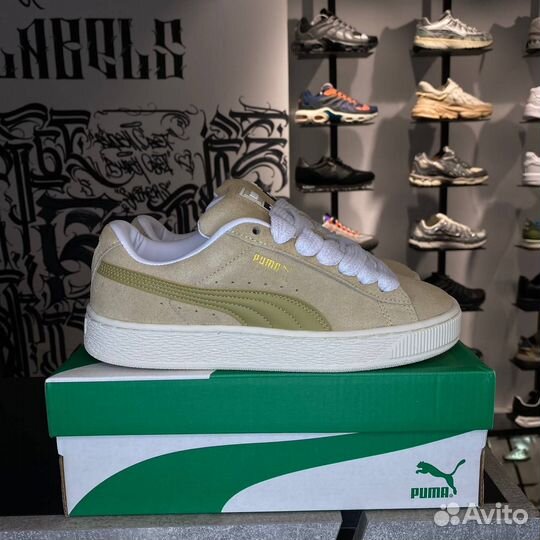 Puma Suede XL Yellow-White