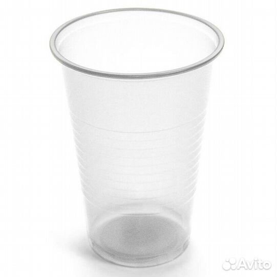 Стаканы прозрачные пластиковые 200мл 200шт