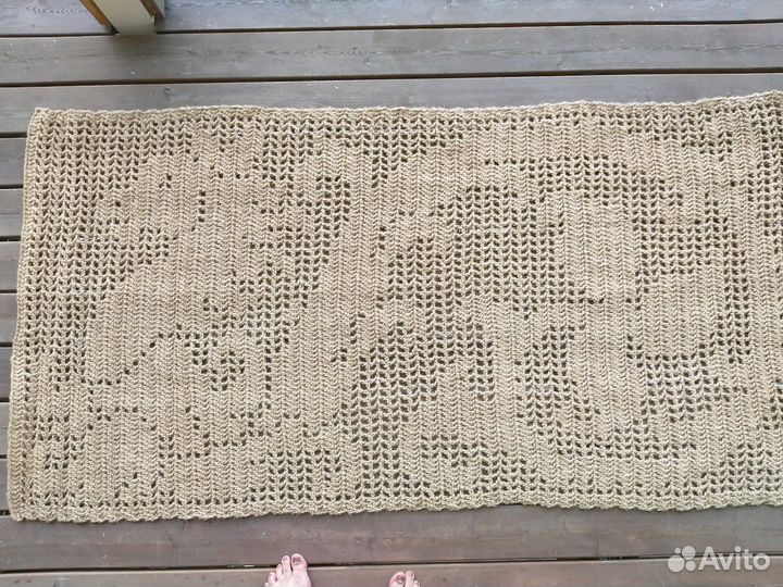 Ковер вязаный