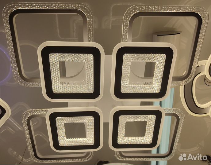 Светодиодная люстра 280W с пду 2 года гарантия