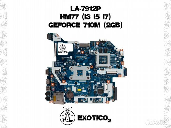 LA-7912P Материнская плата 710m 2gb HM77