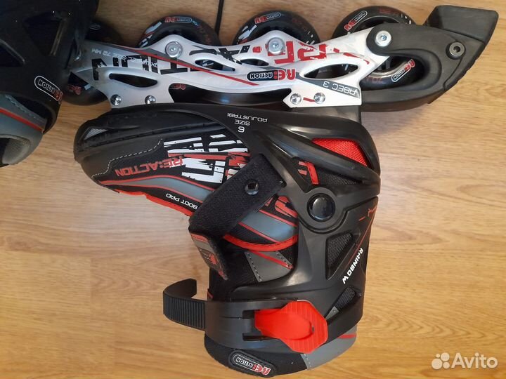 Роликовые коньки раздвижные р. 33-35