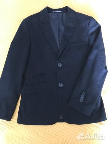 Школьный костюм для мальчика 140 синий