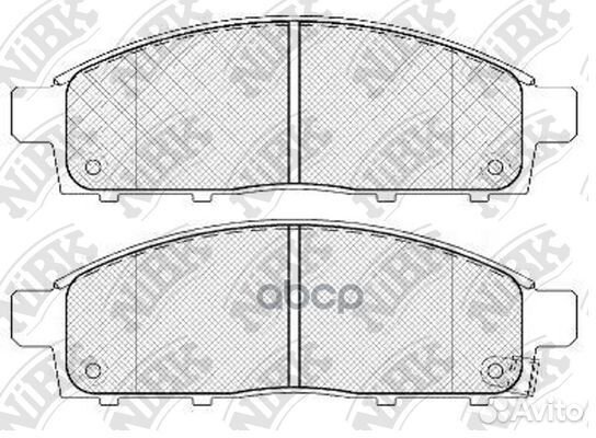 Колодки зад. mitsubishi L200 06 PN3809 NiBK