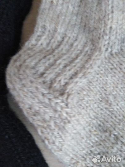 Вязаные шерстяные носки