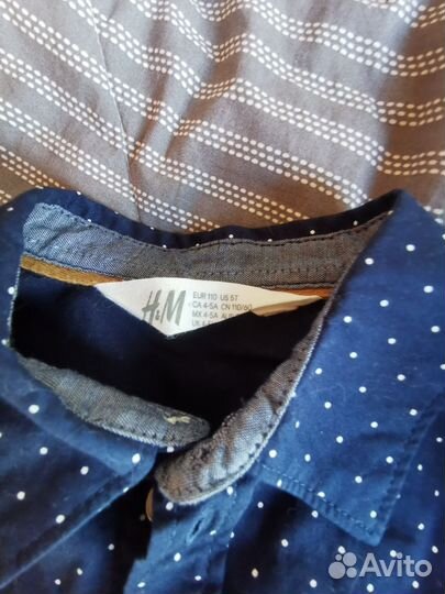 Рубашка для мальчика H&M 110р