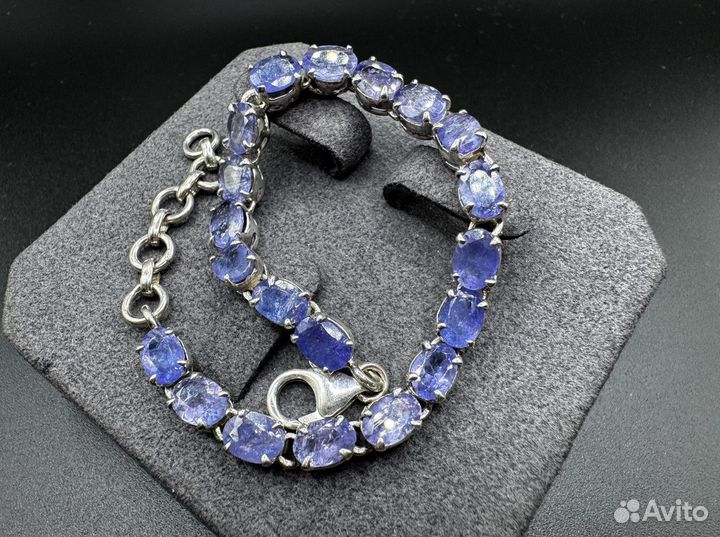 Браслет из камня танзанит