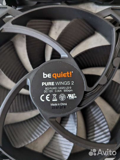 Вентиляторы корпусные 140 be quiet/fractial