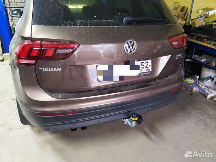 Фаркоп на Volkswagen Tiguan с оцинкованным шаром