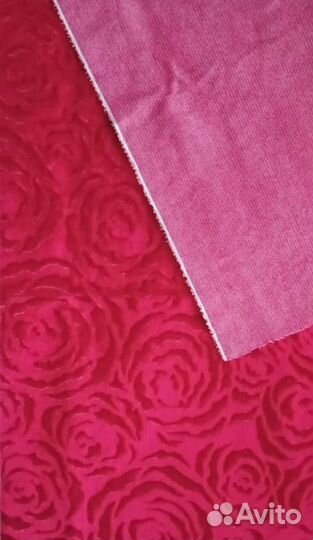 Плюш с тиснением винтаж СССР