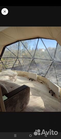 Купольный шатер глэмпинг сфера