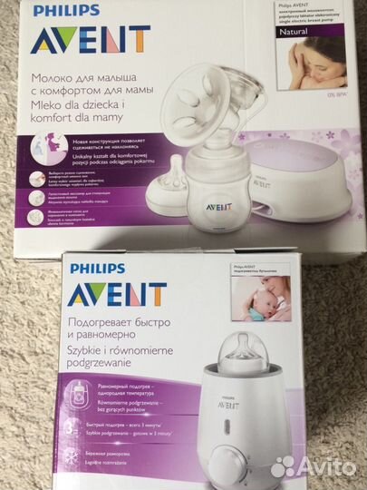 Молокоотсос Avent электронный / подогреватель буты