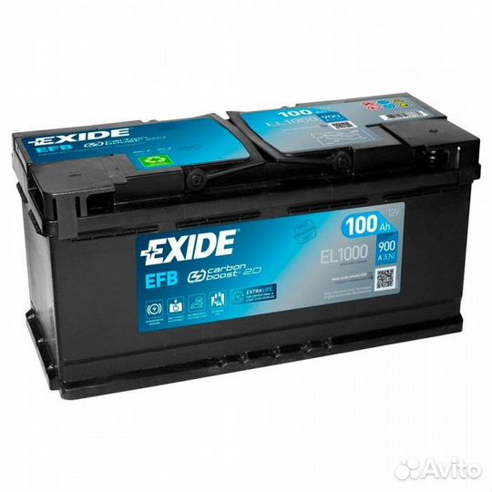 Аккумулятор Exide Start-Stop EFB 100R EL1000 обр