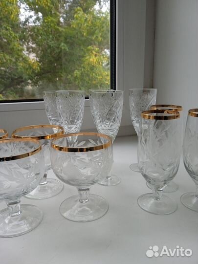 Рюмки, фужеры
