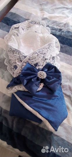 Конверт на выписку для мальчика зимний