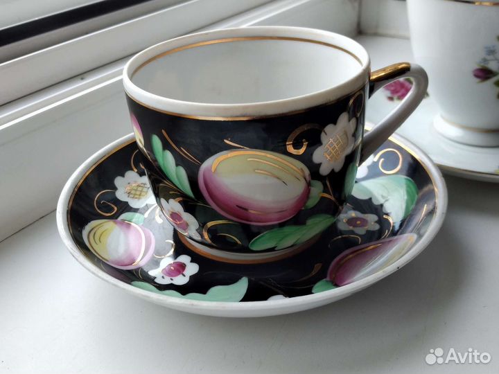 Чайные пары китай,Вербилки, слива на чёрном