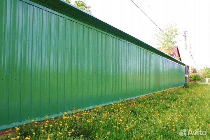 Забор из профнастила
