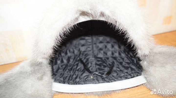 Норковая шапка с ушками