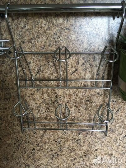 Подставка на рейлинг для стаканов и бокалов