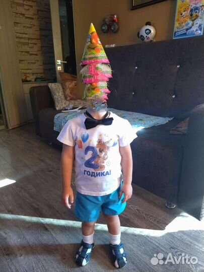 Футболка детская для мальчика с подписью 2 года