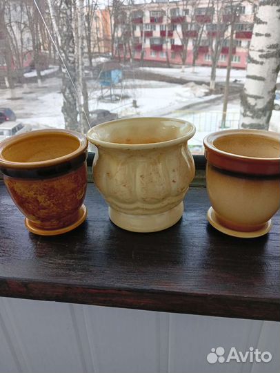 Керамические горшки для цветов