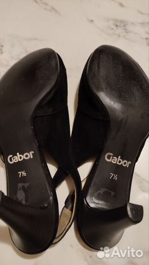 Замшевые босоножки 7 1/2