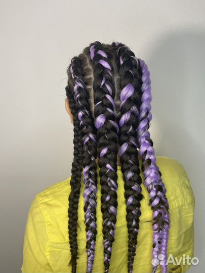 Плетение кос с канекалоном