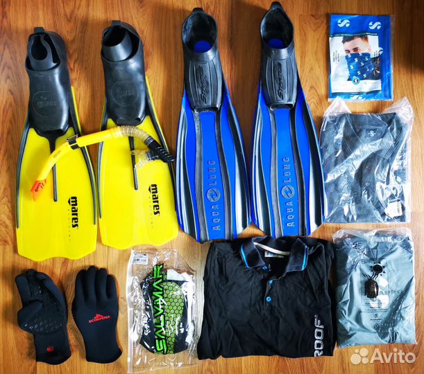 Снаряжение для дайвинга Aqualung, Mares, Salvimar