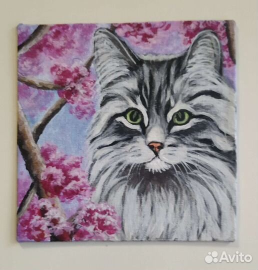 Холст на магните (10*10 см)