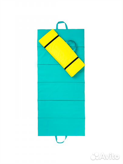 Пляжный коврик складной синий