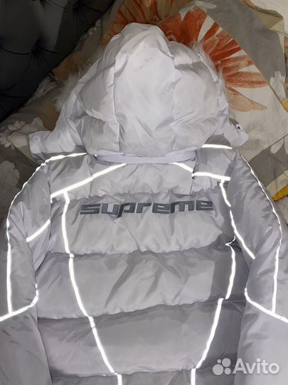 Пуховик supreme x jordan